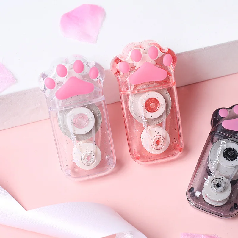 Kawaii Transparent Cat Paw Correction Tape 6M White Out Corrector Cute Office School Accessories for Supplies Stationery Gift
Kawaii Transparent Cat Paw Correction Tape 6M White Out Corrector Cute Office School Accessories for Supplies Stationery Gift