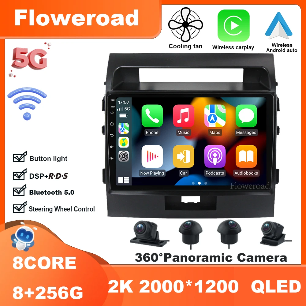 9 дюймов Android 13 для Toyota Land Cruiser 11 200 2007-2015 радио видеоплеер Навигация стерео GPS Carplay Авто BT5.0 5GWiFi 
9 дюймов Android 13 для Toyota Land Cruiser 11 200 2007-2015 радио видеоплеер Навигация стерео GPS Carplay Авто BT5.0 5GWiFi