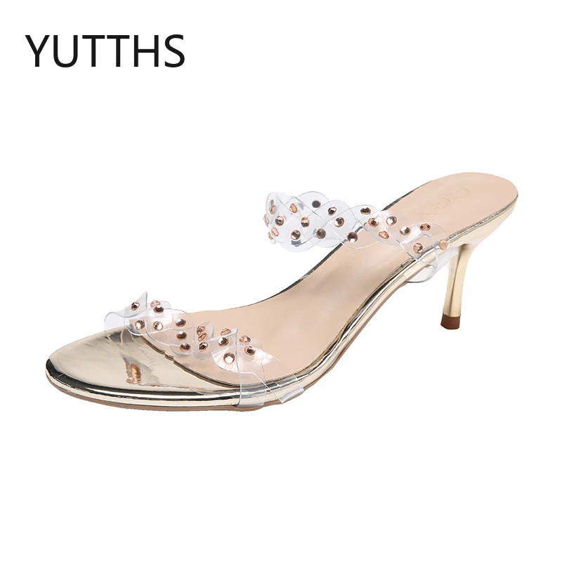 Slippers Woman Summer 2022 New Designer Shoes Rhinestone Open Toe Sexy High Heels Thin Heels Transparent Party Women's Slippers
Slippers Woman Summer 2022 New Designer Shoes Rhinestone Open Toe Sexy High Heels Thin Heels Transparent Party Women's Slippers
