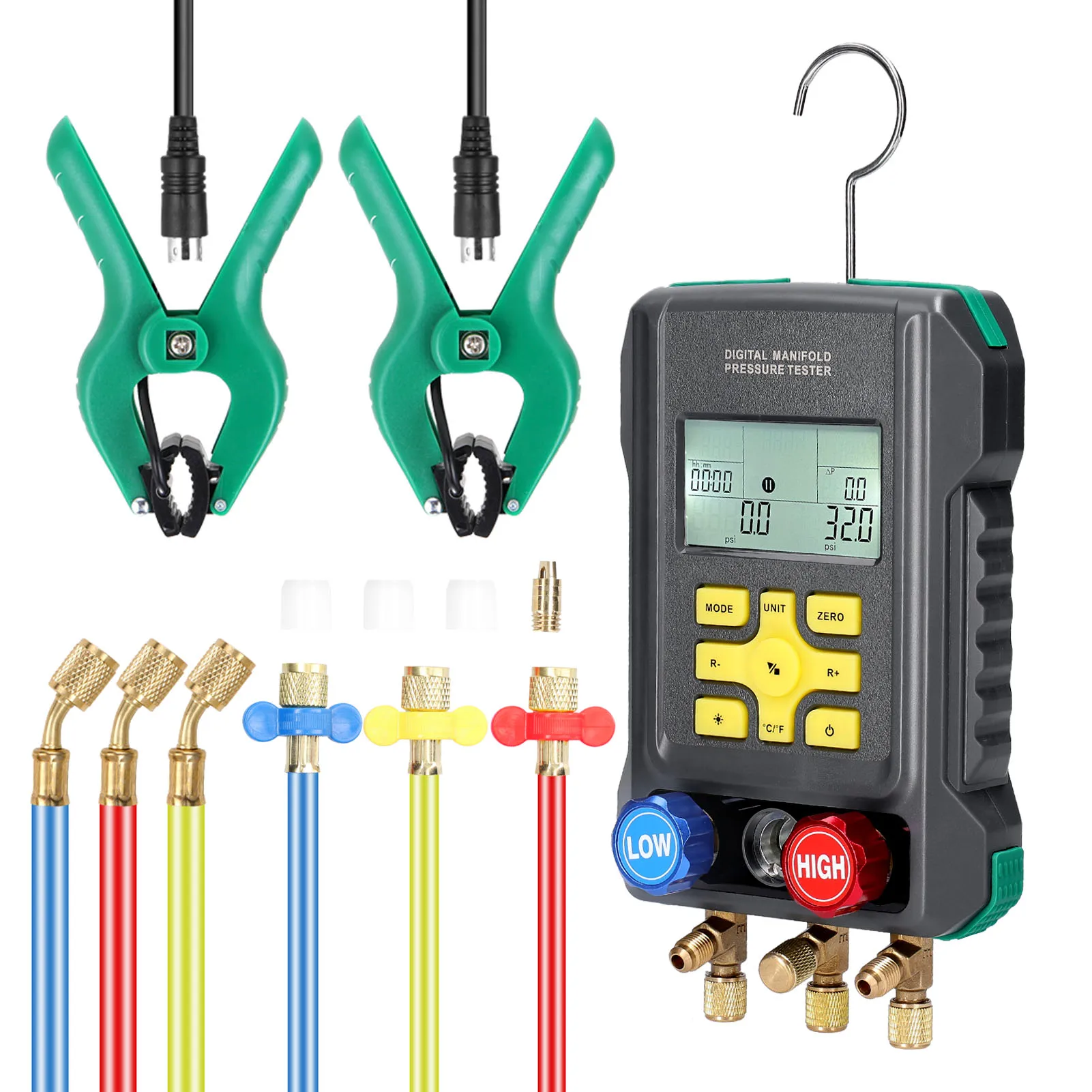 Air Conditioning Parts Diagnostic Apparatus Tester Pressure Gauge Refrigeration Digital Vacuum Pressure Manifold Tester Meter
Air Conditioning Parts Diagnostic Apparatus Tester Pressure Gauge Refrigeration Digital Vacuum Pressure Manifold Tester Meter