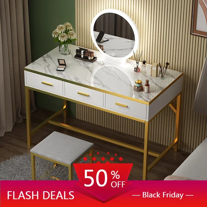 Organizer Vanity Dressing Table Makeup Container Luxury Storage Dressing Table Led Lights Meuble De Chambre Dresser Furniture
Organizer Vanity Dressing Table Makeup Container Luxury Storage Dressing Table Led Lights Meuble De Chambre Dresser Furniture