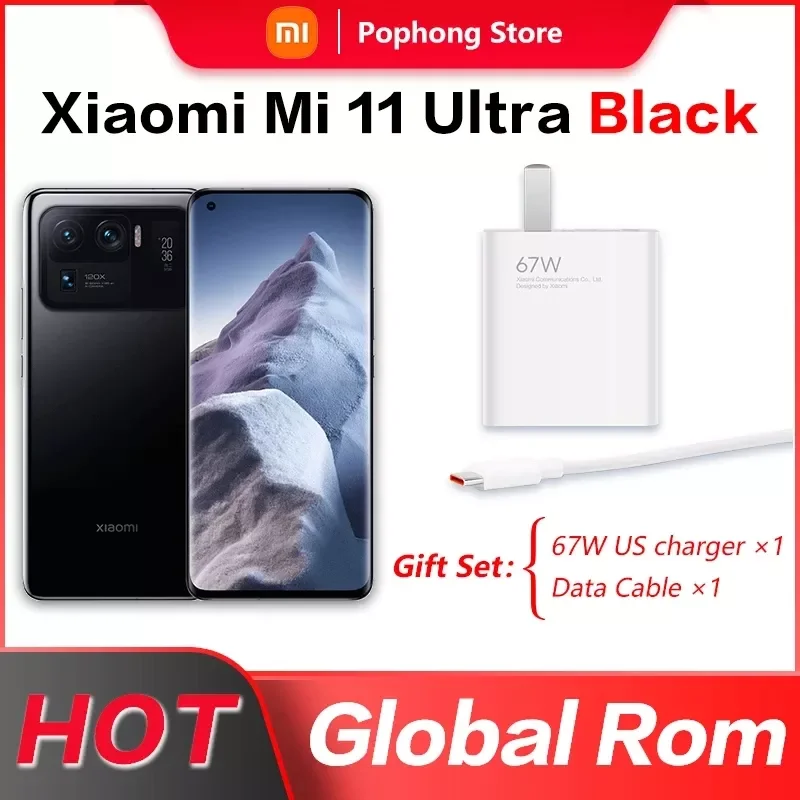 Смартфон Xiaomi Mi 11 Ultra с глобальной прошивкой, 2K AMOLED экран, Восьмиядерный процессор Snapdragon 888, до 67 Вт, быстрая зарядка, NFC, 50 МП, тройной
Смартфон Xiaomi Mi 11 Ultra с глобальной прошивкой, 2K AMOLED экран, Восьмиядерный процессор Snapdragon 888, до 67 Вт, быстрая зарядка, NFC, 50 МП, тройной