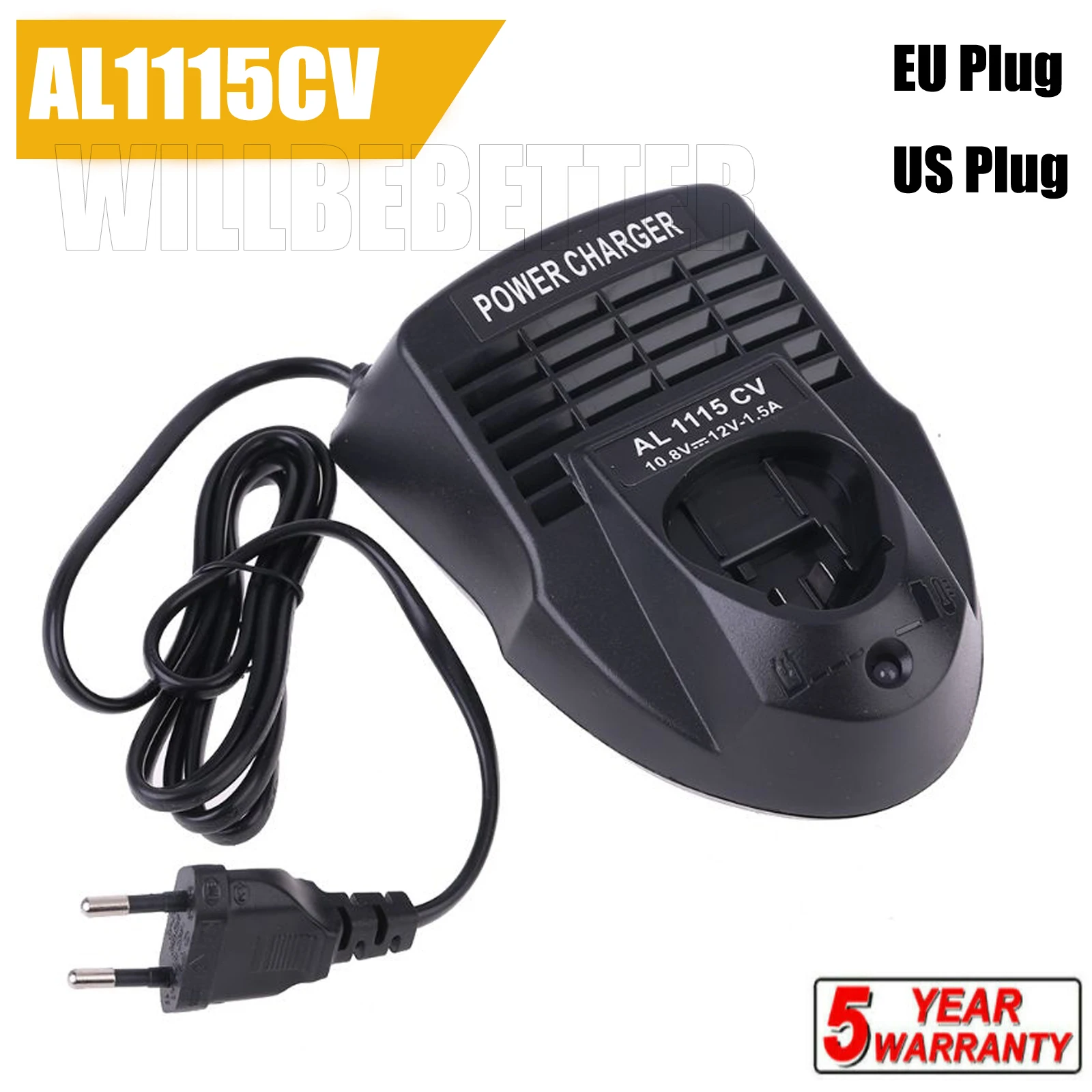 AL1115CV Battery Charger For Bosch 10.8V/12V BAT411 BAT412A Li-ion Battery Electrical Drill For 2 607 336 013
AL1115CV Battery Charger For Bosch 10.8V/12V BAT411 BAT412A Li-ion Battery Electrical Drill For 2 607 336 013
