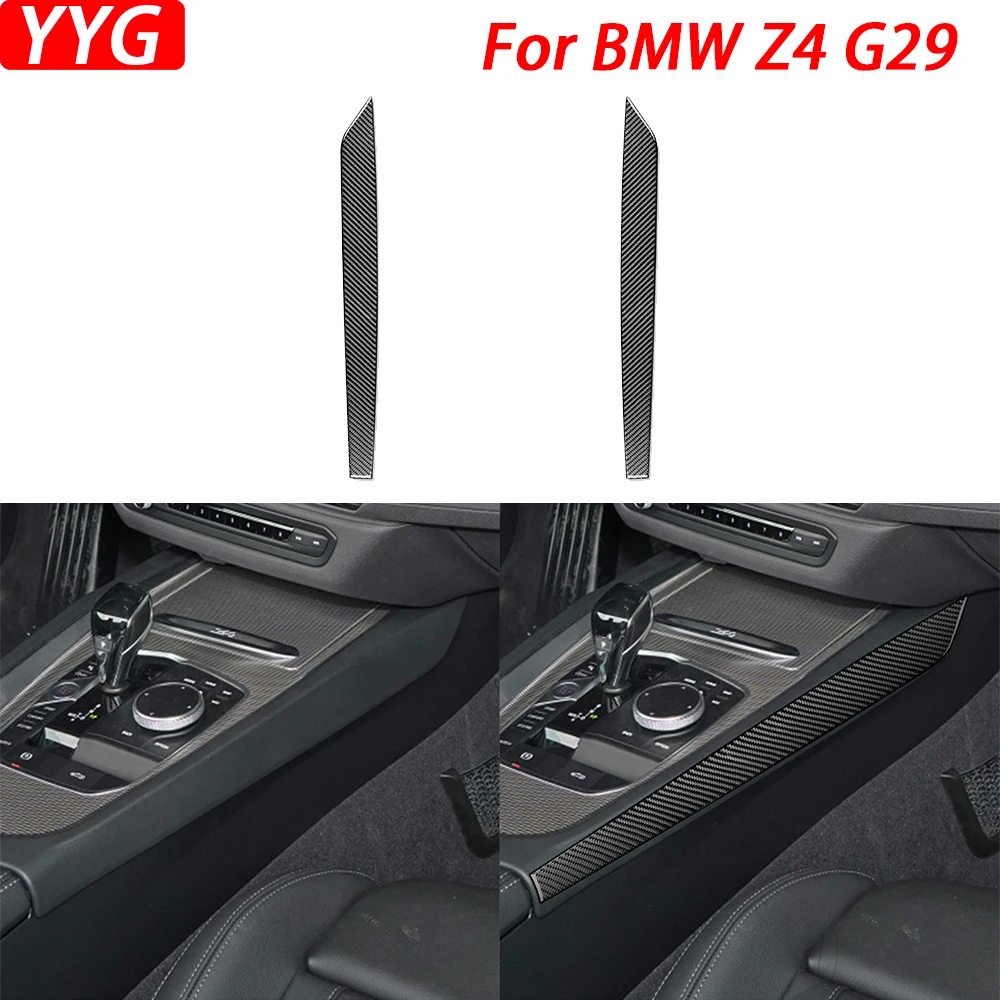 For BMW Z4 G29 2019-2022 Carbon Fiber Gear Shift Panel Both Side Decorative Strips Car Interior Decoration Accessories Sticker
For BMW Z4 G29 2019-2022 Carbon Fiber Gear Shift Panel Both Side Decorative Strips Car Interior Decoration Accessories Sticker