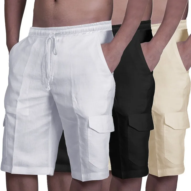 Шорты Мужские дышащие с множеством карманов, модные повседневные эластичные хлопковые пляжные спортивные, для фитнеса, пляжа, белые, на лето
Шорты Мужские дышащие с множеством карманов, модные повседневные эластичные хлопковые пляжные спортивные, для фитнеса, пляжа, белые, на лето