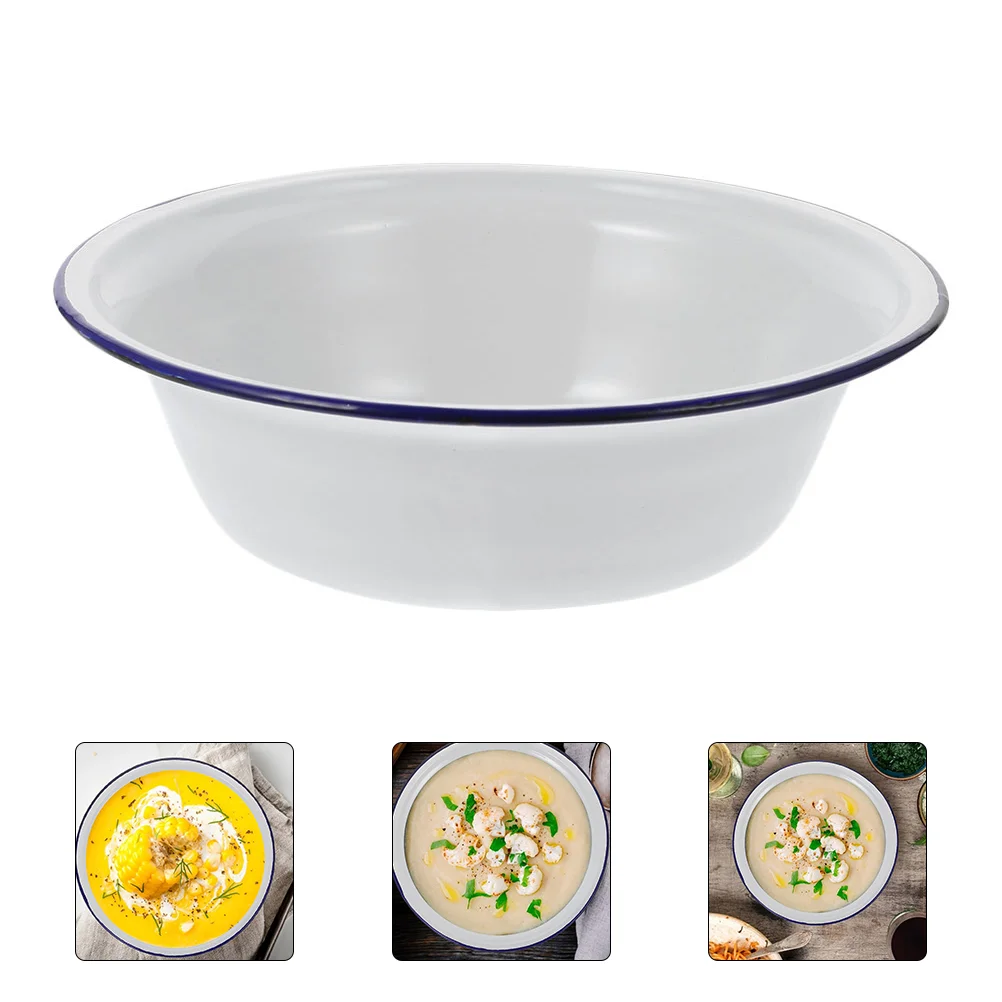 Kitchen Bowl Vintage Enamel Plate White Serving Tray Ramen Bowls Nut Tray Enamel Bowl Container Dinnerware Plates
Kitchen Bowl Vintage Enamel Plate White Serving Tray Ramen Bowls Nut Tray Enamel Bowl Container Dinnerware Plates