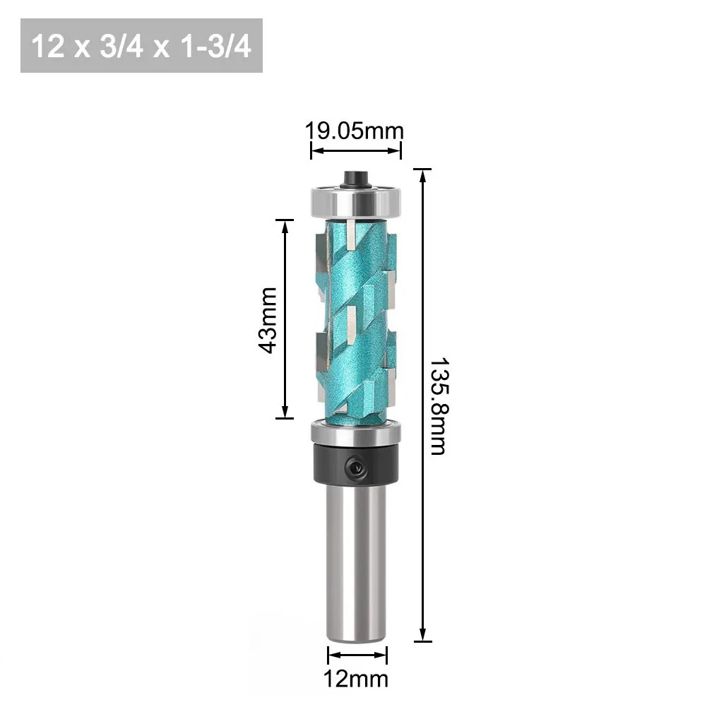 12mm1/2 Shank Double Bearing Flush Trim Bit Router Bit Woodworking Milling Cutter For Wood Woodworking Cutters Accessories
12mm1/2 Shank Double Bearing Flush Trim Bit Router Bit Woodworking Milling Cutter For Wood Woodworking Cutters Accessories