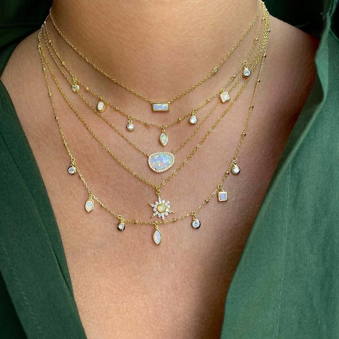 Fire Opal Stone Gold Plated 925 Sterling Silver Choker Geometric Tiny Round Oval Teardrop Shaped Charm Necklace
Fire Opal Stone Gold Plated 925 Sterling Silver Choker Geometric Tiny Round Oval Teardrop Shaped Charm Necklace