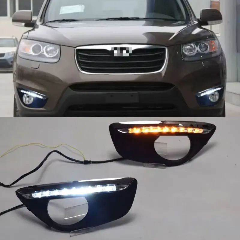 Hyundai Santa Fe 2010-2012 Дневные Ходовые Огни DRL Светодиодные Противотуманные Фары С Функциями Желтого Указателя Поворота ...
Hyundai Santa Fe 2010-2012 Дневные Ходовые Огни DRL Светодиодные Противотуманные Фары С Функциями Желтого Указателя Поворота ...