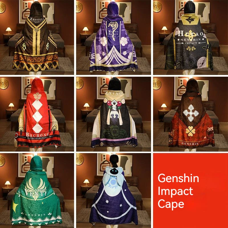 Ударная плюшевая накидка Genshin, теплая игровая периферийная накидка из плюша, мягкая и удобная фланелевая толстовка Venti орех Xiao
Ударная плюшевая накидка Genshin, теплая игровая периферийная накидка из плюша, мягкая и удобная фланелевая толстовка Venti орех Xiao