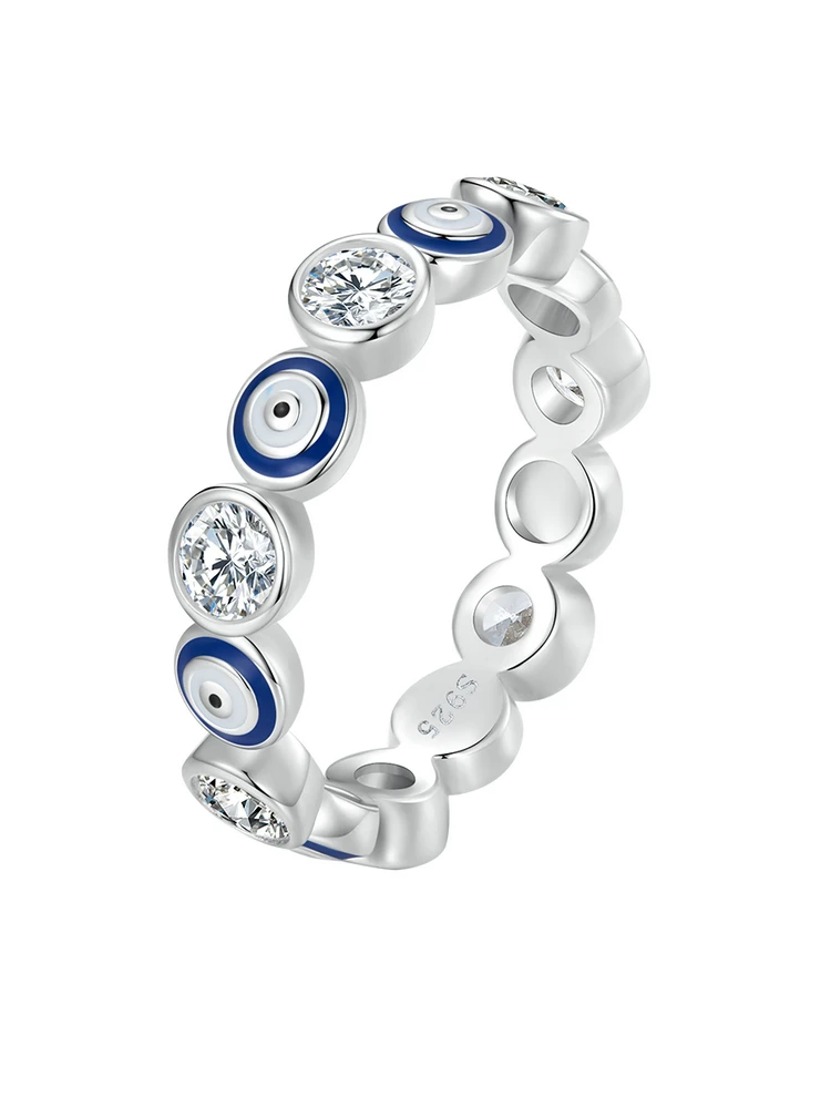 

Женское кольцо в форме сердца 925 пробы, серебряное, голубое, с цирконием, вечерние ювелирные украшения