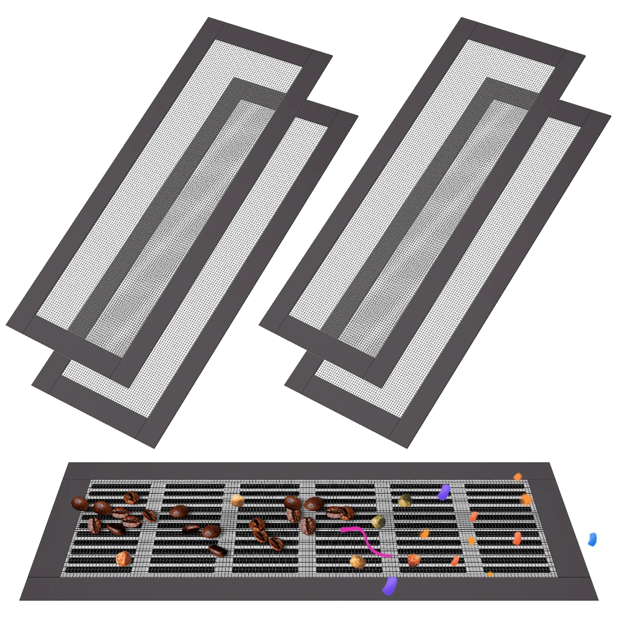 4Pcs Floor Register Vent Cover Rectangle Air Vent Screen Cover 9.8" Black Magnetic Mesh Floor Vent Cover Heavy Duty Practical
4Pcs Floor Register Vent Cover Rectangle Air Vent Screen Cover 9.8" Black Magnetic Mesh Floor Vent Cover Heavy Duty Practical