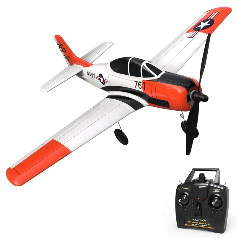 

Volantex T28 Trojan EPP Foam 400mm 4 Channel 2.4G 6-Axis Gyro With Xpilot Stabilizer Beginner Airplane RTF P51D F4U RC Plane