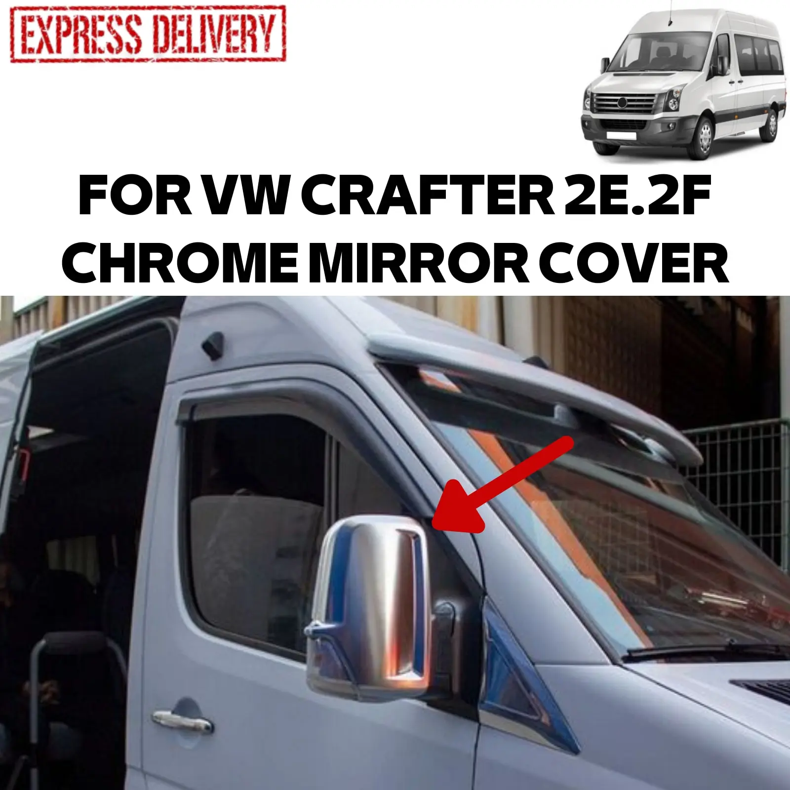 FOR VW CRAFTER (2E.2F) 2006-2017 2 PCS MATTE CHROME SIDE MIRROR COVER STAINLESS STEEL CAR ACCESSORIES BRAND MODEL BRIGHT EQUIPMENT PARTS
FOR VW CRAFTER (2E.2F) 2006-2017 2 PCS MATTE CHROME SIDE MIRROR COVER STAINLESS STEEL CAR ACCESSORIES BRAND MODEL BRIGHT EQUIPMENT PARTS