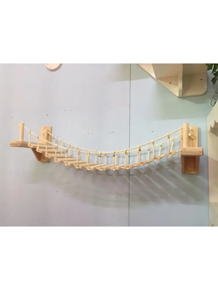 100cm Pet Furniture Roped Cat Climbing Bridge Frame Wall Mounted Wood Cat Tree House Bed Sisal Scratching Post Jumping Bridge
100cm Pet Furniture Roped Cat Climbing Bridge Frame Wall Mounted Wood Cat Tree House Bed Sisal Scratching Post Jumping Bridge