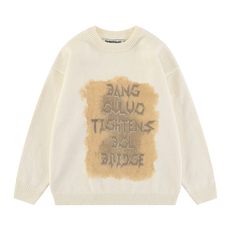 2023 Autumn Winter Design Sense Letter Printing Sweater for Men Couple New Oversized Pullovers Casual Versatility Sweater Men
2023 Autumn Winter Design Sense Letter Printing Sweater for Men Couple New Oversized Pullovers Casual Versatility Sweater Men