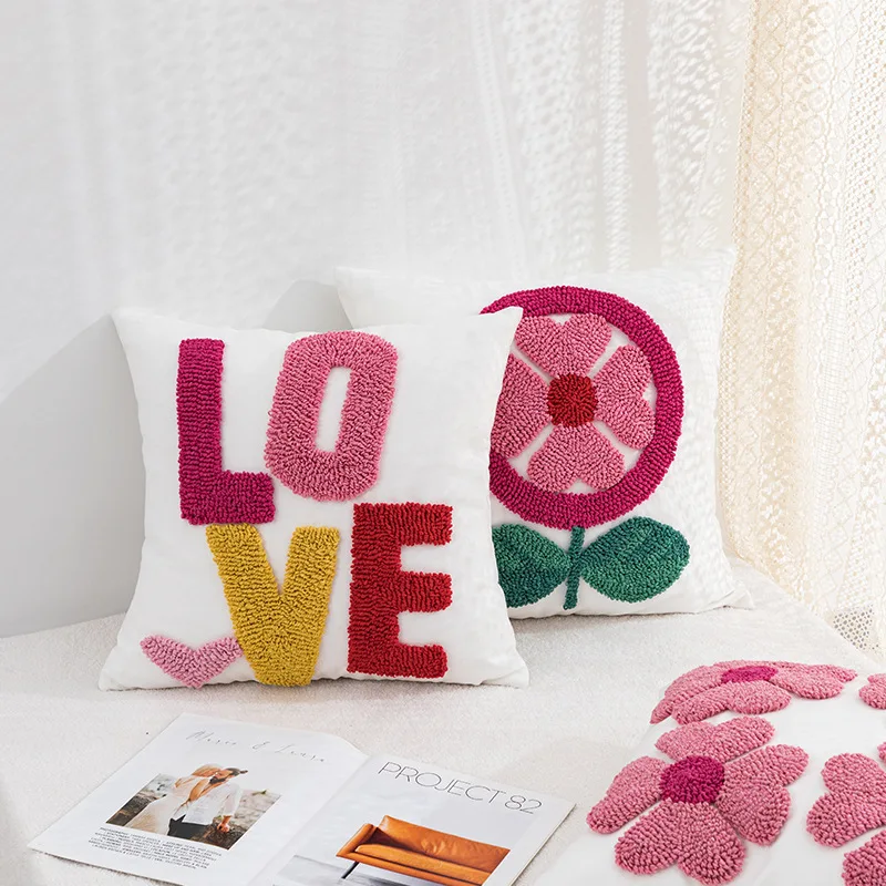 INS French Style Loop Velvet Embroidery Throw Pillow Cover Case Pink Flower Living Room Bedroom Headrest Cushion Cover Case
INS French Style Loop Velvet Embroidery Throw Pillow Cover Case Pink Flower Living Room Bedroom Headrest Cushion Cover Case