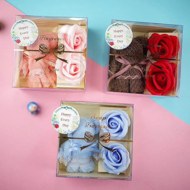 Flora Scented Flower Bath Soap with Cute Bear Towel Plant Essential Oil Flower Soap in Gift Box for Valentine Day Mothers Day
Flora Scented Flower Bath Soap with Cute Bear Towel Plant Essential Oil Flower Soap in Gift Box for Valentine Day Mothers Day