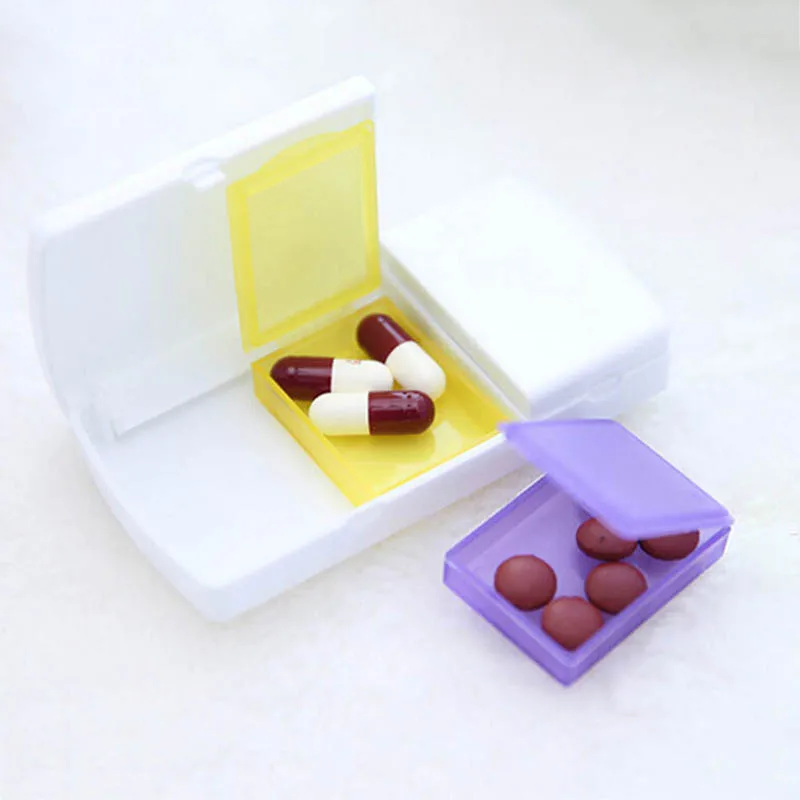 

1Pc Smart Pill Cases Medicine Splitter Slicer Divide Compartment Tablet Cutter Tablet Storage Container Case Medicine