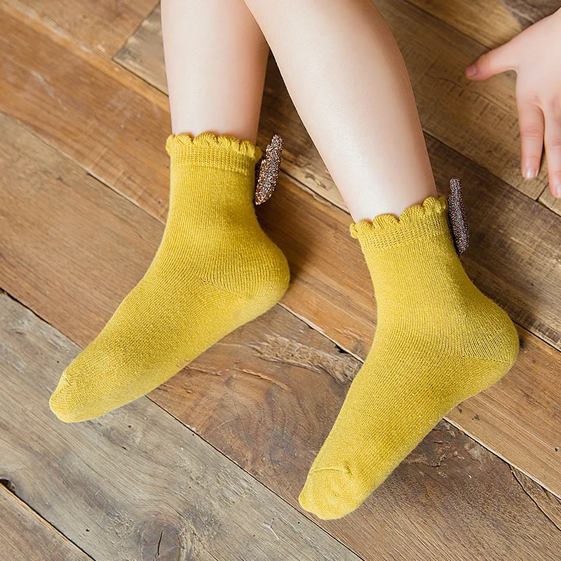 1 пара мягкие носки для девочек 1-8 лет |