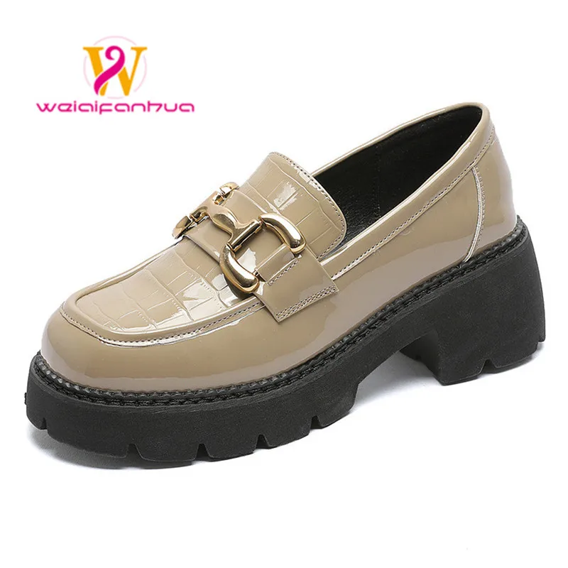 Loafers women's platform soft 2022 spring and autumn genuine leather new British style block heeled single shoes women heels
Loafers women's platform soft 2022 spring and autumn genuine leather new British style block heeled single shoes women heels