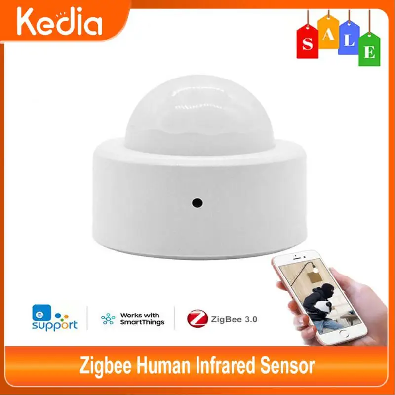

Kedia Zigbee Human Body Sensor Wireless Smart Home Mini PIR Motion Sensors Security Alarm Uses With Gateway EWeLink App Control