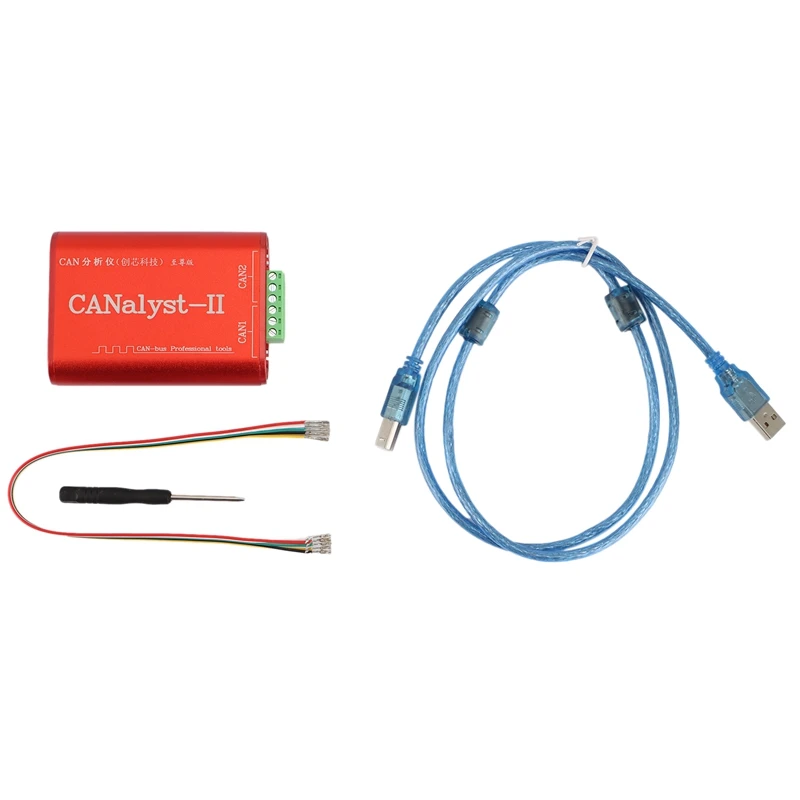 CAN Analyzer CANalyst-II USB to CAN Analyzer CAN-Bus Converter Adapter Compatible with ZLG USB to CAN
CAN Analyzer CANalyst-II USB to CAN Analyzer CAN-Bus Converter Adapter Compatible with ZLG USB to CAN
