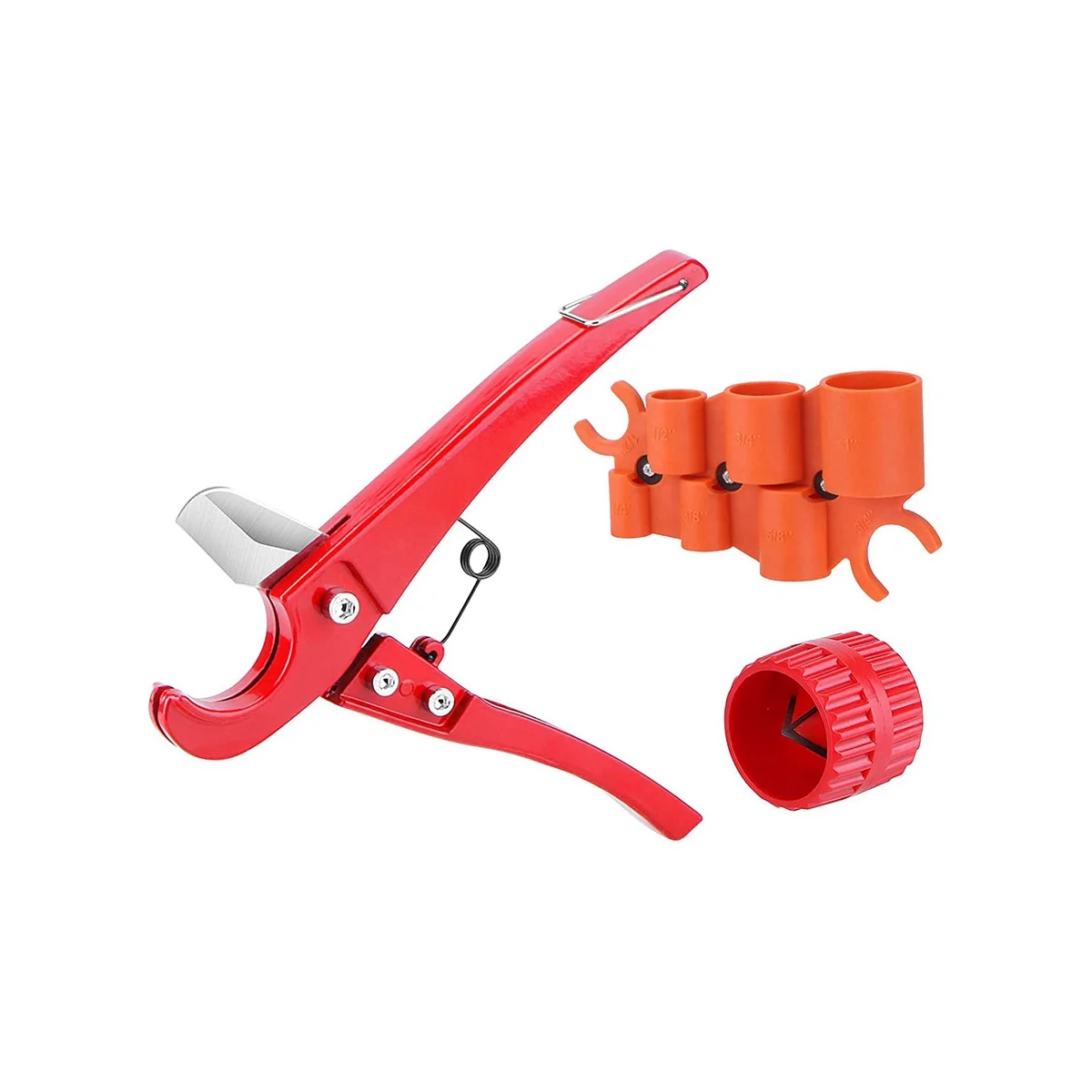 Deburring Tool Kit,PVC Pipe Tubing Cutter Depth Gauge and Pipe Cutter Tool, Inner Outer Reamer Pipe Tubing Chamfer Tool
Deburring Tool Kit,PVC Pipe Tubing Cutter Depth Gauge and Pipe Cutter Tool, Inner Outer Reamer Pipe Tubing Chamfer Tool