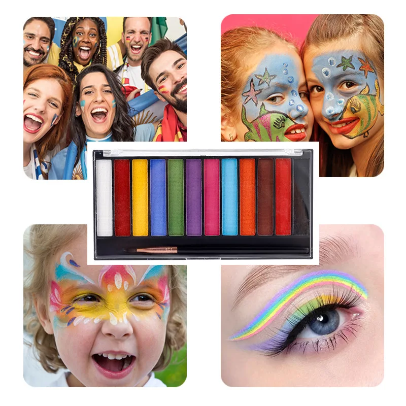 12 Color Water Soluble Oil Color Face Color Body Art Painting Diy Paint for Halloween Party Stage Makeup Direct Mail
12 Color Water Soluble Oil Color Face Color Body Art Painting Diy Paint for Halloween Party Stage Makeup Direct Mail