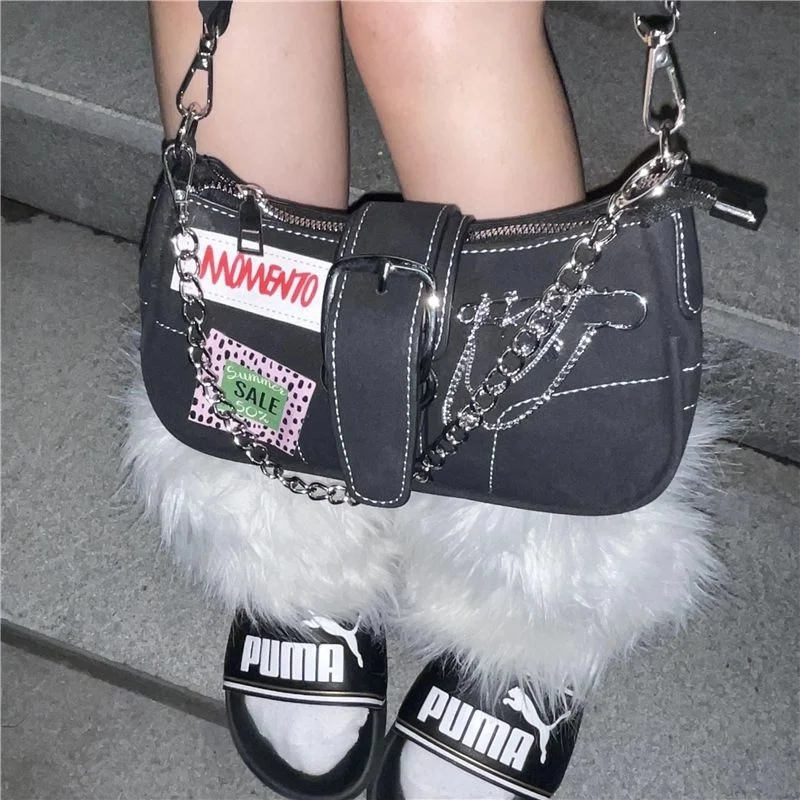 HAEX Y2K Women Handbag 2023 Trend Harajuku Chains Bolso Mujer Fashion Aesthetic Patchwork Crossbody Shoulder Bags Femme Shoppers
HAEX Y2K Women Handbag 2023 Trend Harajuku Chains Bolso Mujer Fashion Aesthetic Patchwork Crossbody Shoulder Bags Femme Shoppers