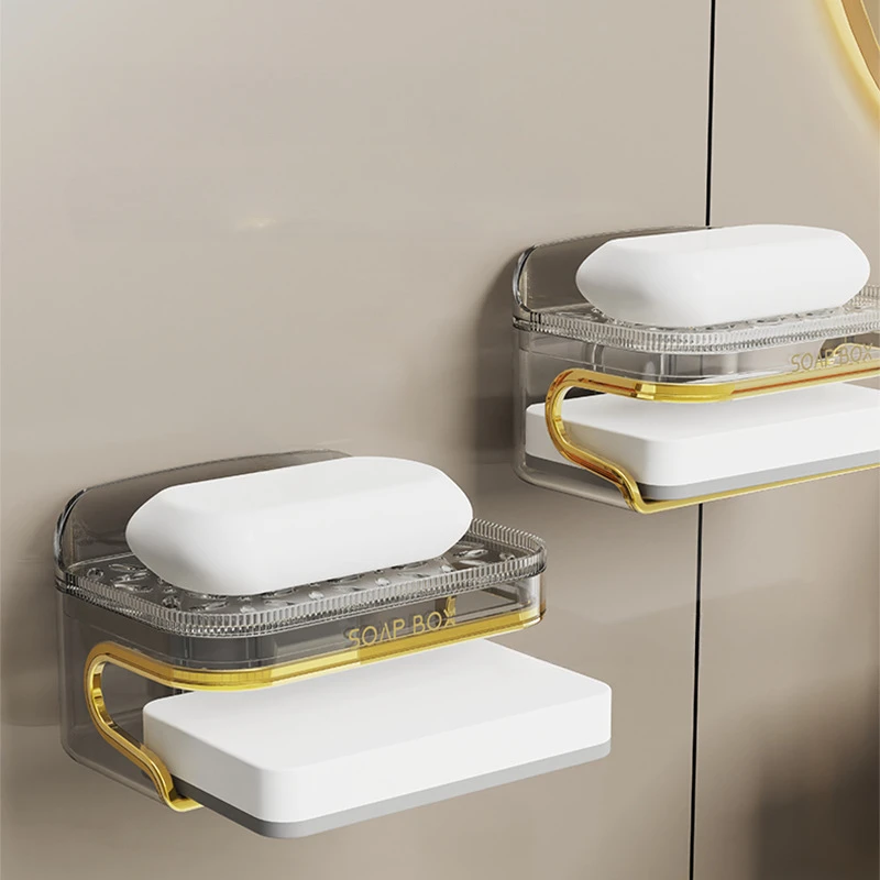 Self Provided Sponge Soap Dish Wall Mounted Toilet Soap Box Hole Free Drain Soap Box Toilet Special Storage Bathroom Accessories
Self Provided Sponge Soap Dish Wall Mounted Toilet Soap Box Hole Free Drain Soap Box Toilet Special Storage Bathroom Accessories