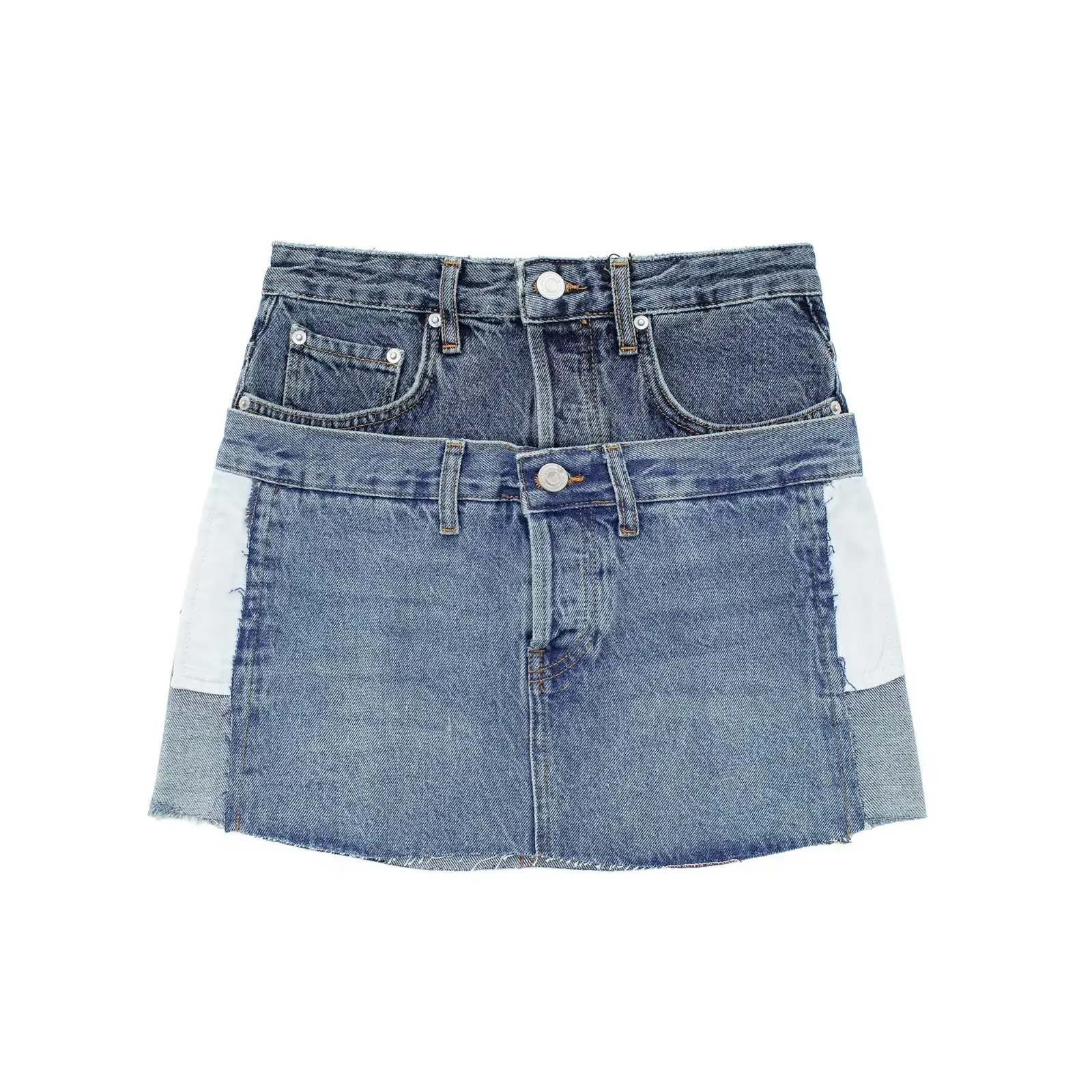Women 2023 New Chic Fashion Summer Patchwork Cowboy Mini Skirt Vintage High Waist Zipper Female Skirts Mujer
Women 2023 New Chic Fashion Summer Patchwork Cowboy Mini Skirt Vintage High Waist Zipper Female Skirts Mujer