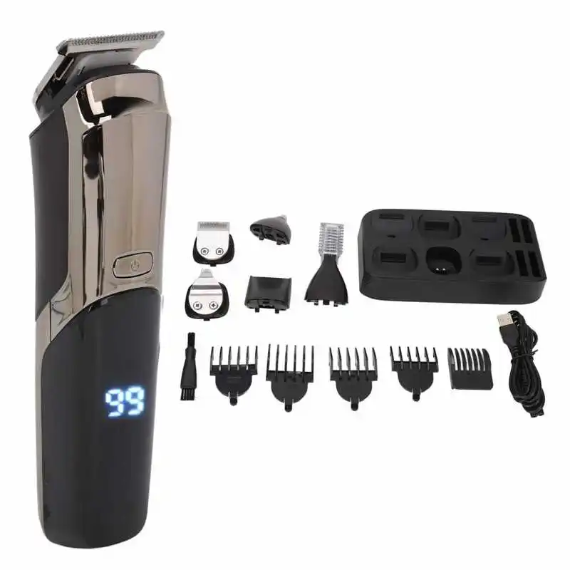 Electric Beard Trimmer Rounded Corner Design Lock Function Washable Multiple Guide Combs All in One Trimmer for Beard Head Body
Electric Beard Trimmer Rounded Corner Design Lock Function Washable Multiple Guide Combs All in One Trimmer for Beard Head Body