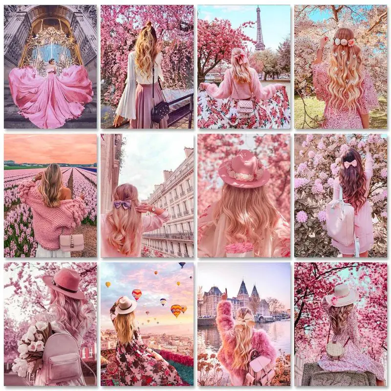 GATYZTORY Classic Paint by Numbers Kits Pink Girl Oil Handpainted Paintings on Number with Frame Home Decoration Crafts
GATYZTORY Classic Paint by Numbers Kits Pink Girl Oil Handpainted Paintings on Number with Frame Home Decoration Crafts