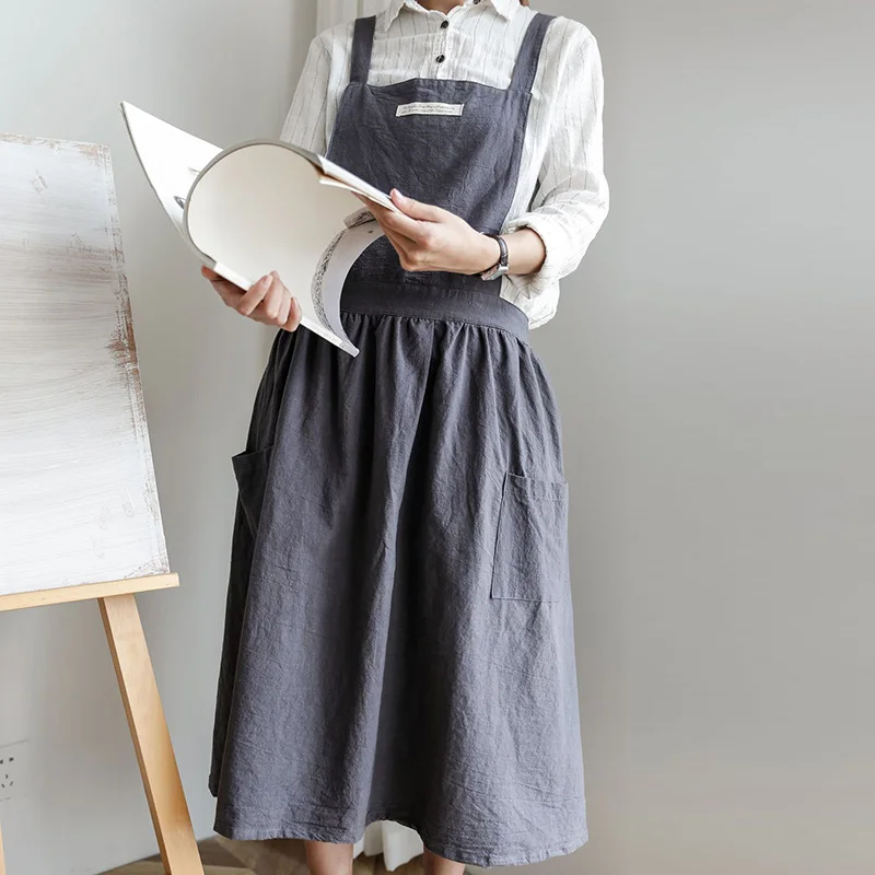 1Pcs Pure Color Nordic Kitchen Apron Washed Cotton Linen Adult Anti-fouling Multi Purpose Home Kitchen Vest Apron Cafe Supplies
1Pcs Pure Color Nordic Kitchen Apron Washed Cotton Linen Adult Anti-fouling Multi Purpose Home Kitchen Vest Apron Cafe Supplies