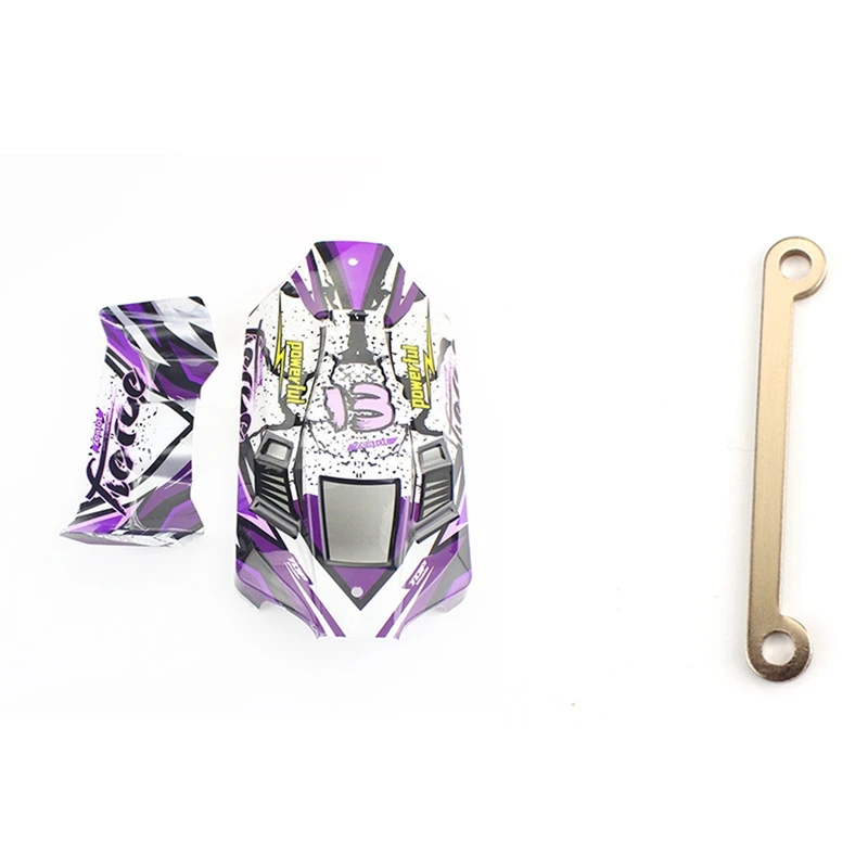 2 Set RC Car Part: 1 Pcs Metal Steering Clutch Assembly Link Spare & 1 Set Car Body Shell Car Cover Tail Wing 
2 Set RC Car Part: 1 Pcs Metal Steering Clutch Assembly Link Spare & 1 Set Car Body Shell Car Cover Tail Wing