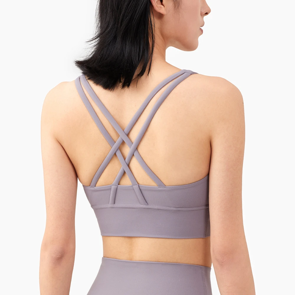 With Logo Women Soft Gym Yoga Vest Athletic Fitness Sports Bra Solid Color Cross Sexy Tights Tank Top Bra With Chest Pad
With Logo Women Soft Gym Yoga Vest Athletic Fitness Sports Bra Solid Color Cross Sexy Tights Tank Top Bra With Chest Pad