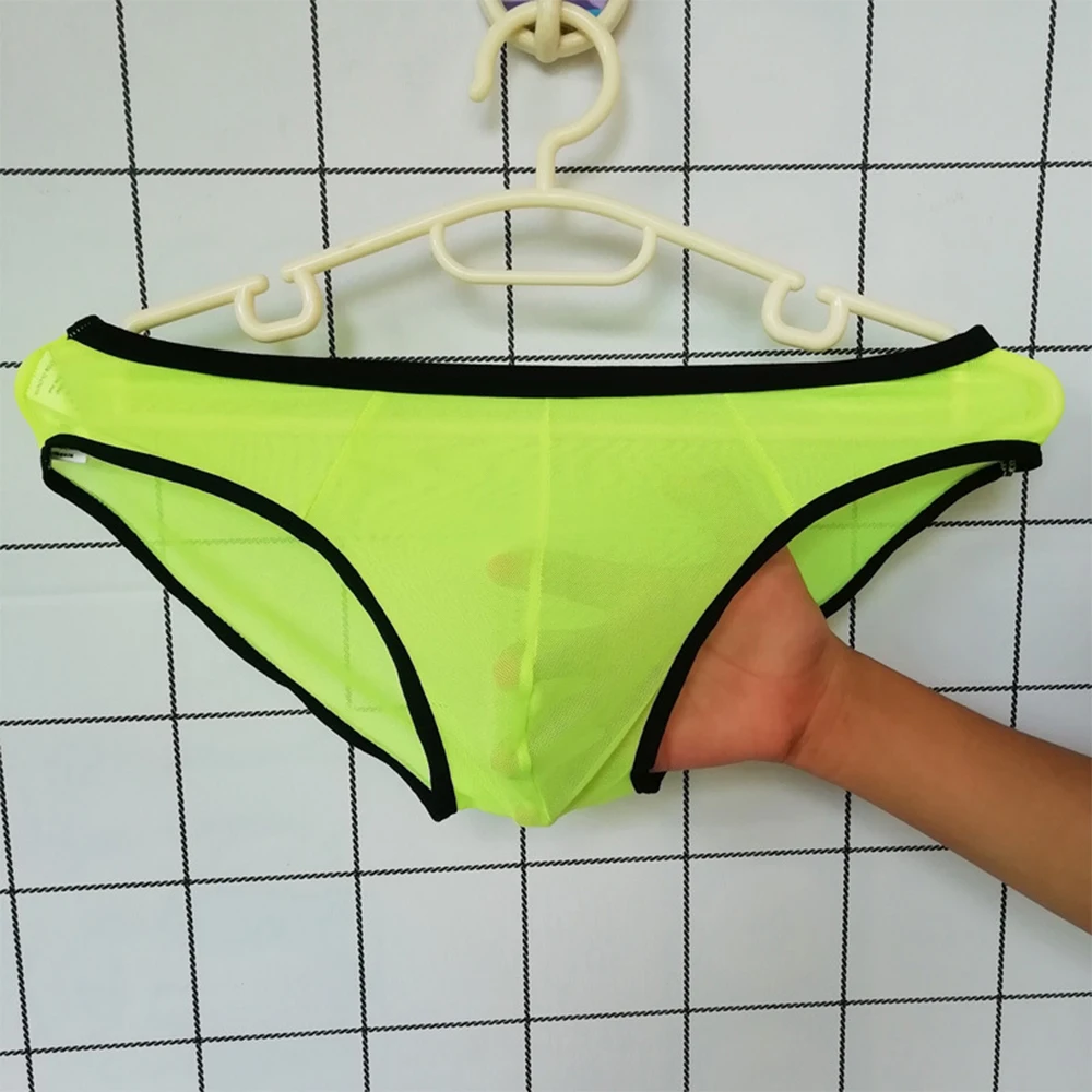 Men Transparent Briefs Sexy Low Rise Mesh Solid Bikini Underwear Underpants Ultra-thin Thongs Man Quick Dry Comfortable Panties
Men Transparent Briefs Sexy Low Rise Mesh Solid Bikini Underwear Underpants Ultra-thin Thongs Man Quick Dry Comfortable Panties