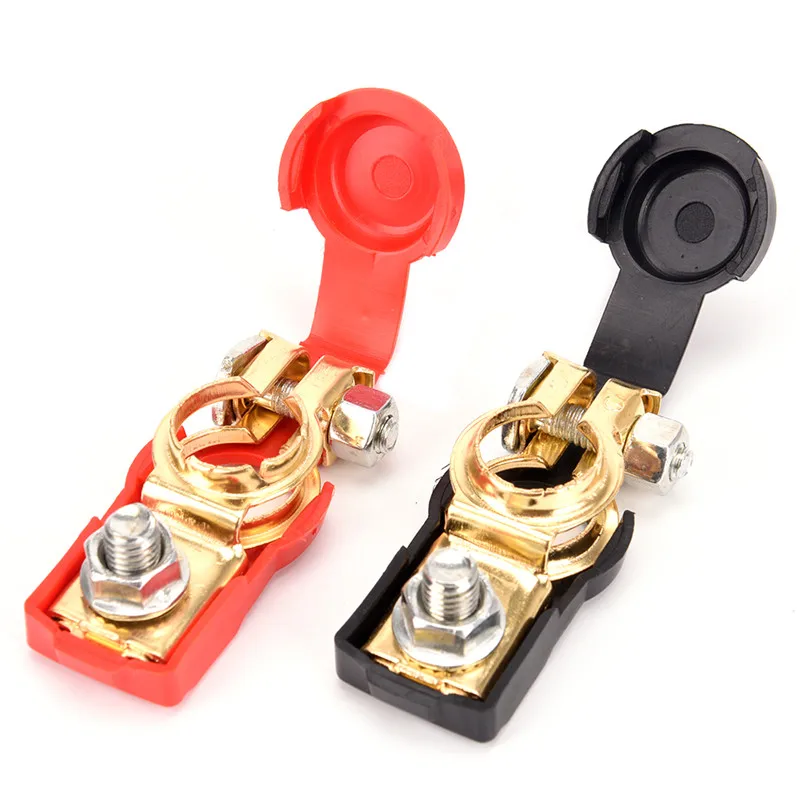Car Battery Terminal Connector Battery 1 Pair 12V Quick Release Battery Terminals Clamps Cap Clips Copper For Car Truck Caravan
Car Battery Terminal Connector Battery 1 Pair 12V Quick Release Battery Terminals Clamps Cap Clips Copper For Car Truck Caravan