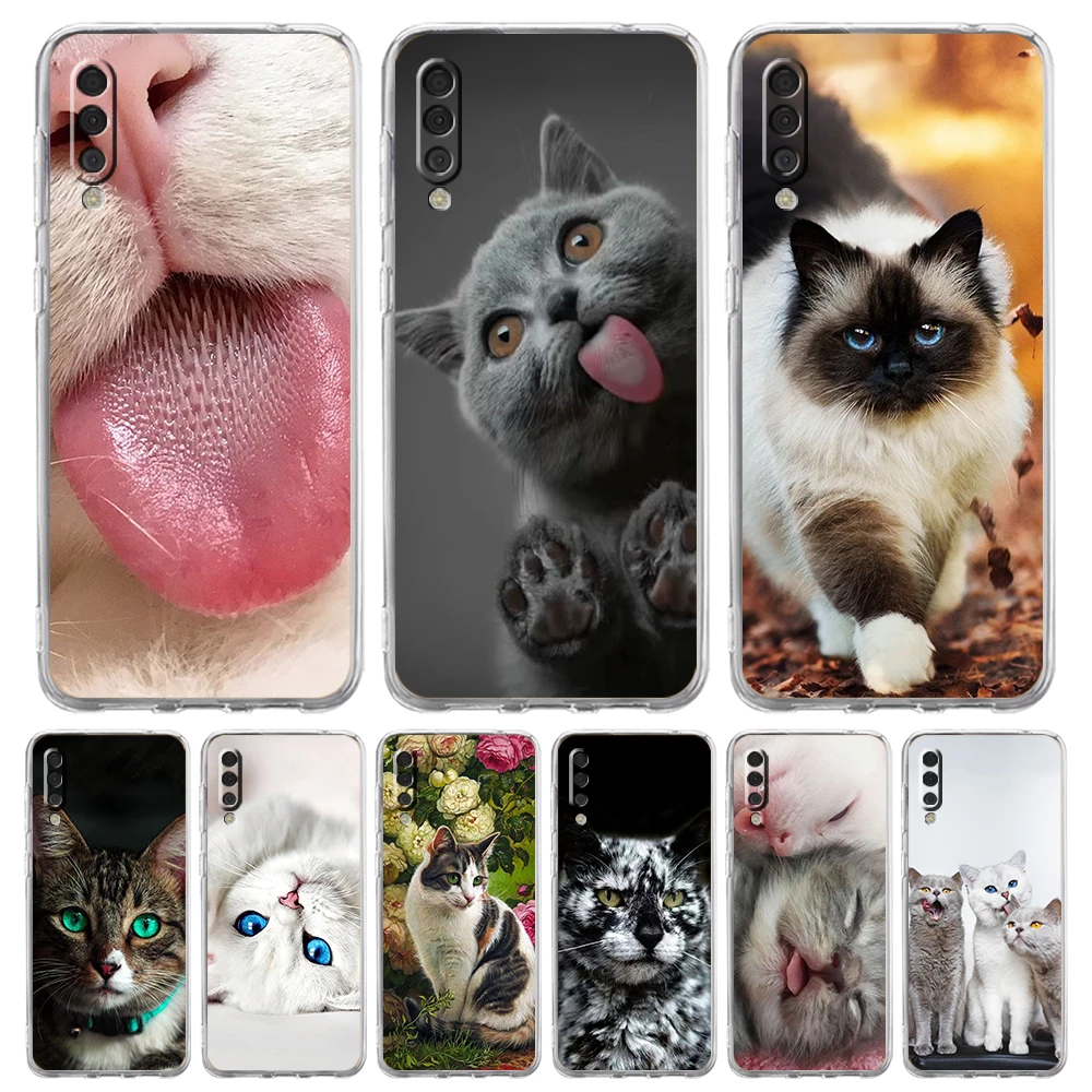 Cute Cat Luxury Transparent Phone Case for Samsung Galaxy A12 A02 A03S A50 A70 A40 A10 A20 A30 Cover Silicone Shell Fundas Coque 
Cute Cat Luxury Transparent Phone Case for Samsung Galaxy A12 A02 A03S A50 A70 A40 A10 A20 A30 Cover Silicone Shell Fundas Coque