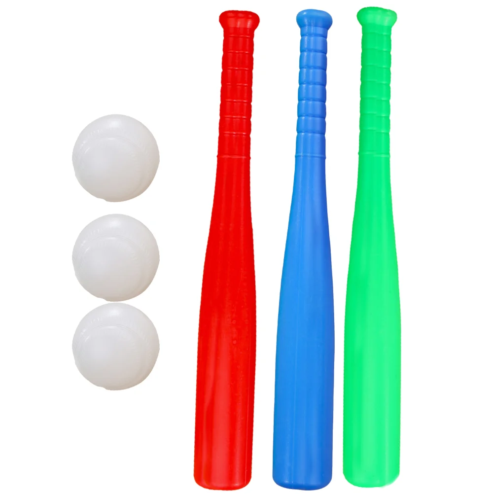 

6pcs Kids Baseball Set Kids Outdoor Baseball Toys Practice Batting Skill Ball for Children Toddlers (3pcs Baseball Bat + 3pcs