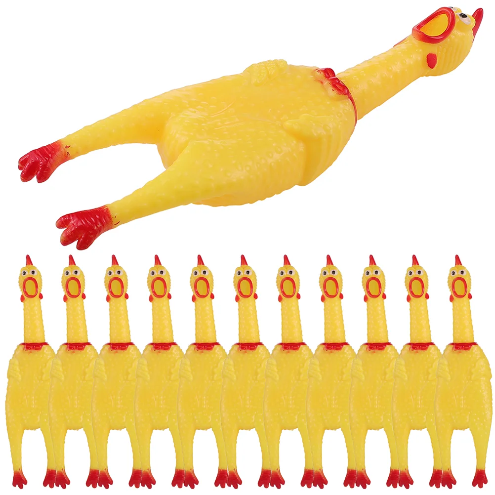 12 Pcs Screaming Chicken Toy Dog Decompression Toys Chew Vinyl Novelty Squawking
12 Pcs Screaming Chicken Toy Dog Decompression Toys Chew Vinyl Novelty Squawking