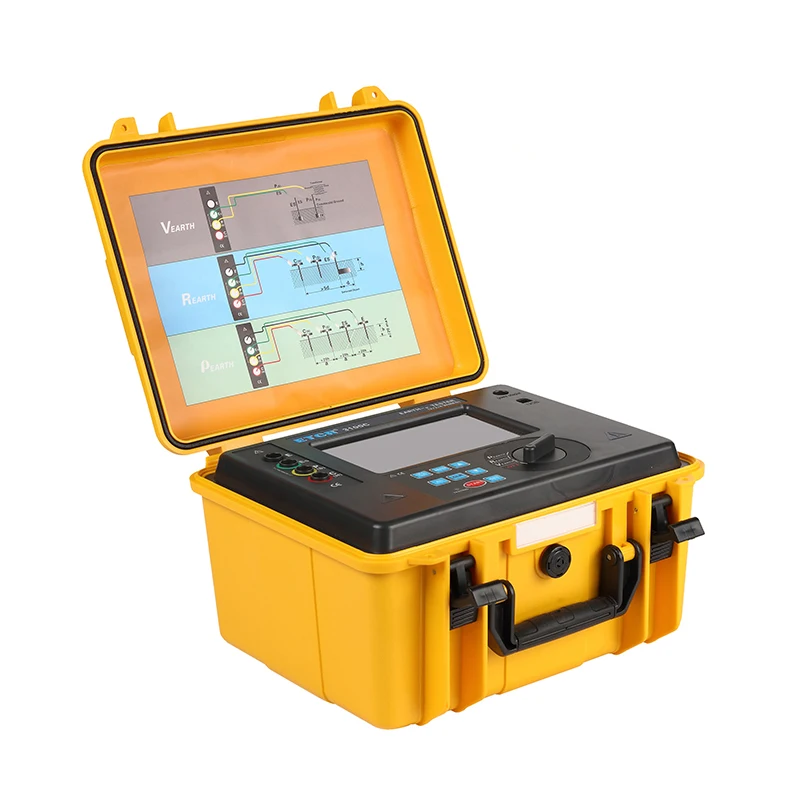 ETCR3100C High Precision Soil Resistivity Tester Digital Earth Ground Resistance Meter Lightning Protection
ETCR3100C High Precision Soil Resistivity Tester Digital Earth Ground Resistance Meter Lightning Protection