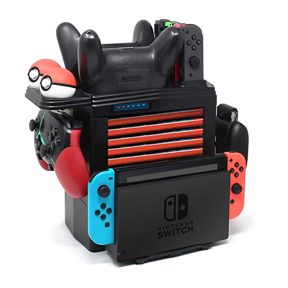 Многофункциональная зарядная док-станция Nintendo switch, подставка для хранения для консоли Nintendo Switch Joy-Con Pro Аксессуары для игрового контроллера
Многофункциональная зарядная док-станция Nintendo switch, подставка для хранения для консоли Nintendo Switch Joy-Con Pro Аксессуары для игрового контроллера