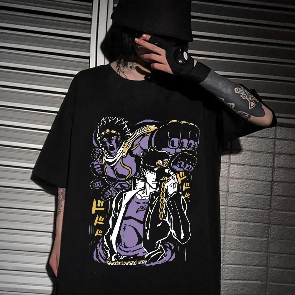 Футболка с рисунком японского аниме Джоджо невероятные приключения, футболки Джоджо со звездами, платиновая модель, мужские и женские летн...
Футболка с рисунком японского аниме Джоджо невероятные приключения, футболки Джоджо со звездами, платиновая модель, мужские и женские летн...