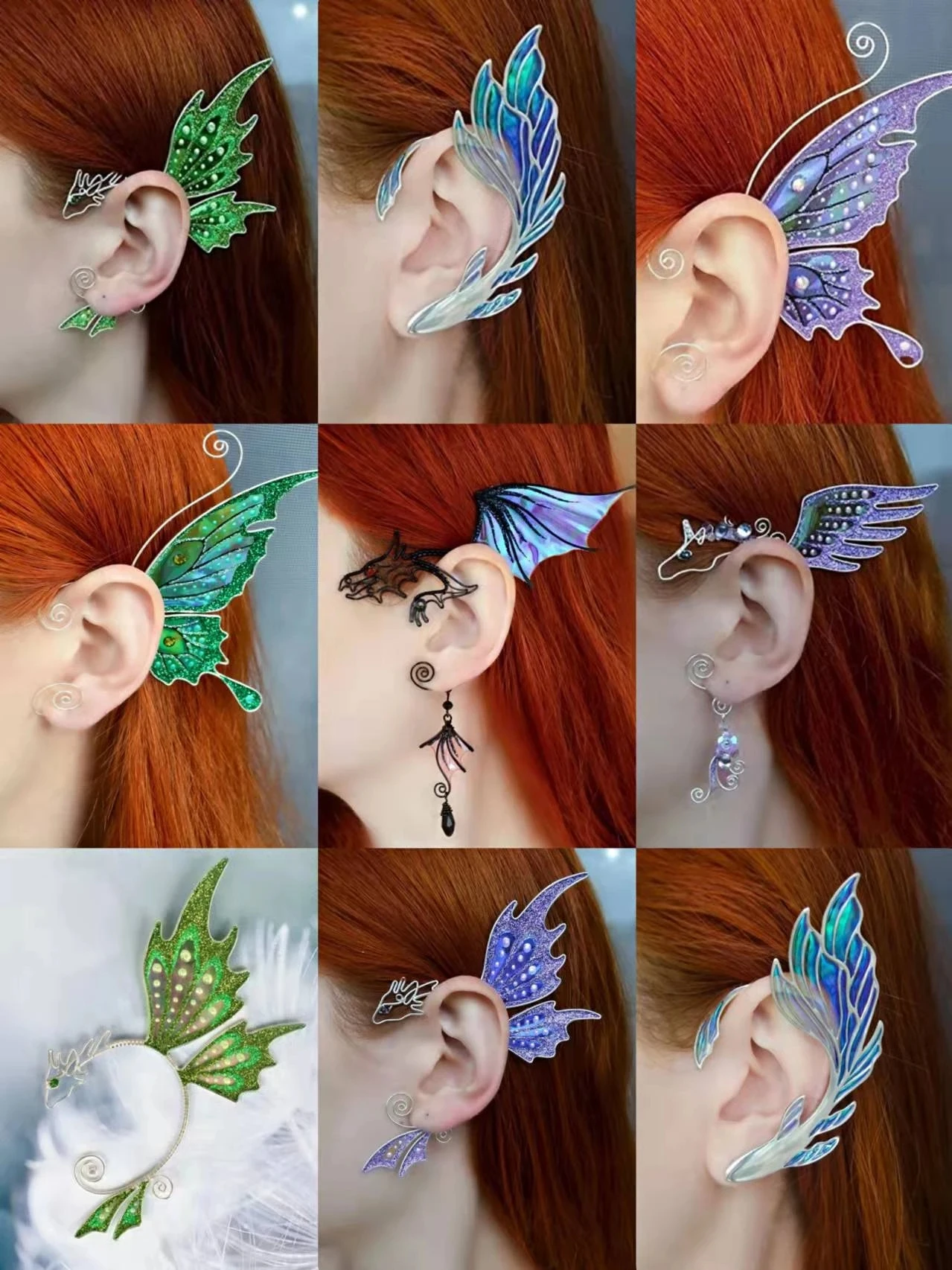 Fashion Non Piercing Ear Clips Earrings for Women Iridescent Butterfly Fish Ear Dragon Jewelry Ear Hook Single Left Earrings
Fashion Non Piercing Ear Clips Earrings for Women Iridescent Butterfly Fish Ear Dragon Jewelry Ear Hook Single Left Earrings