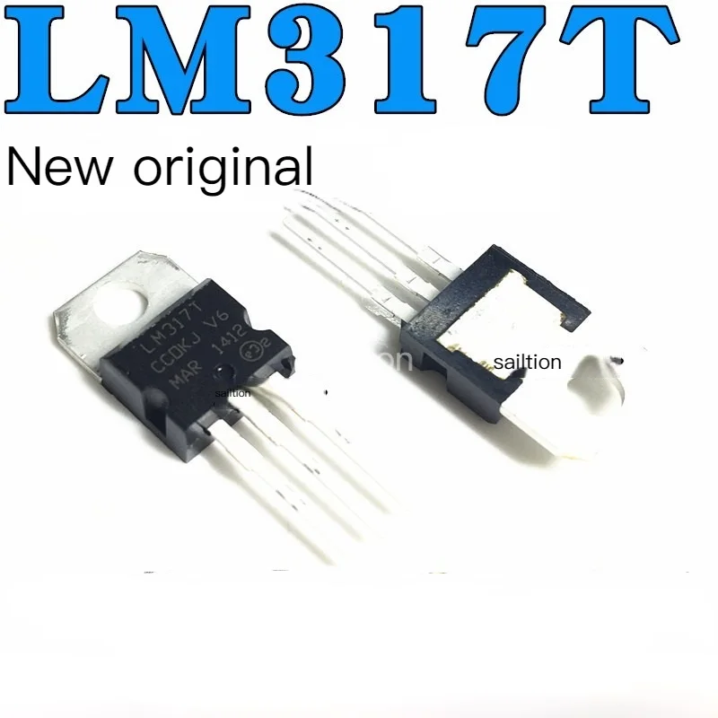 

New original upright triode LM317 LM317T adjustable three-terminal voltage regulator tube T0-220