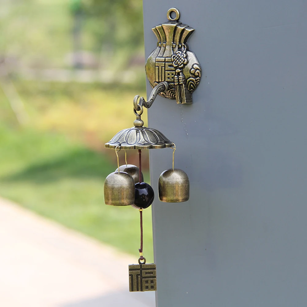 Home Wall Hanging Bronze Three Bells Chimes Metal Doorbell Home Decoration Wind Bell Garden Supplies
Home Wall Hanging Bronze Three Bells Chimes Metal Doorbell Home Decoration Wind Bell Garden Supplies