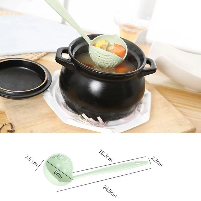 Soup Spoon Colander 2 In 1 Soup Spoon Long Handle Strainer Spoons Solid Color Cooking Colander Hot Pot Scoop Kitchen Gadget
Soup Spoon Colander 2 In 1 Soup Spoon Long Handle Strainer Spoons Solid Color Cooking Colander Hot Pot Scoop Kitchen Gadget