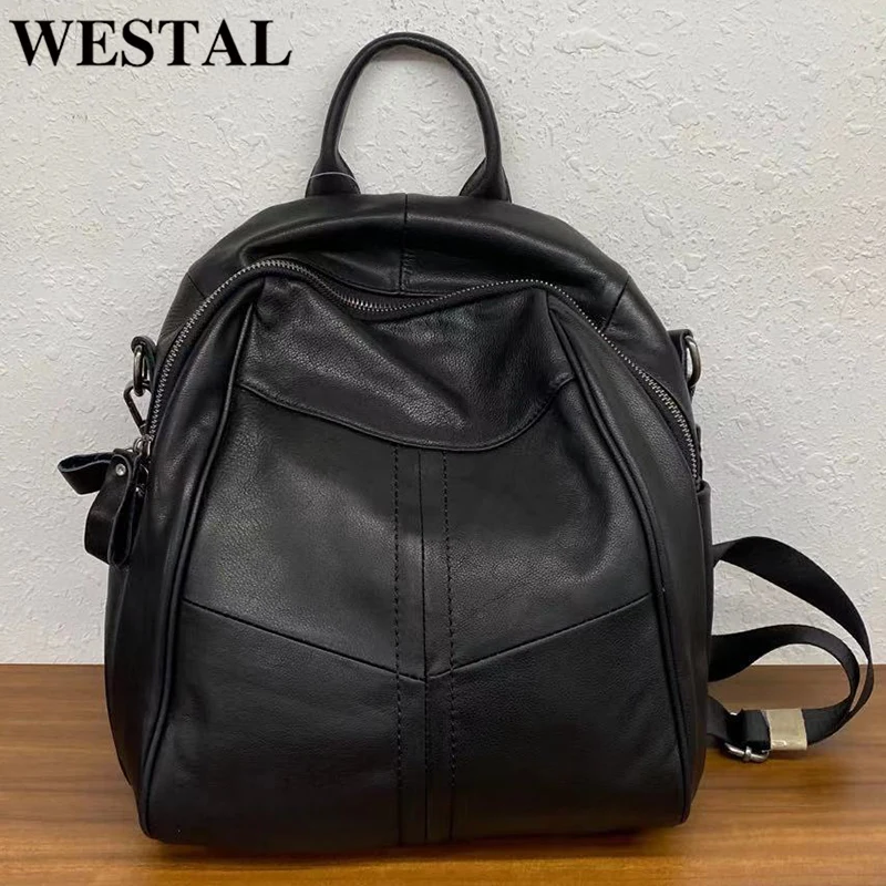 WESTAL Women's Luxury Backpacks Genuine Leather School Bag for Girls Leather Laptop Backpack Daily Daypack Anti-theft Backpacks
WESTAL Women's Luxury Backpacks Genuine Leather School Bag for Girls Leather Laptop Backpack Daily Daypack Anti-theft Backpacks
